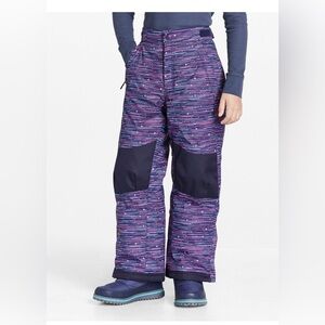 LL Bean Kids’ Cold Buster Snow Bibs, size 8.